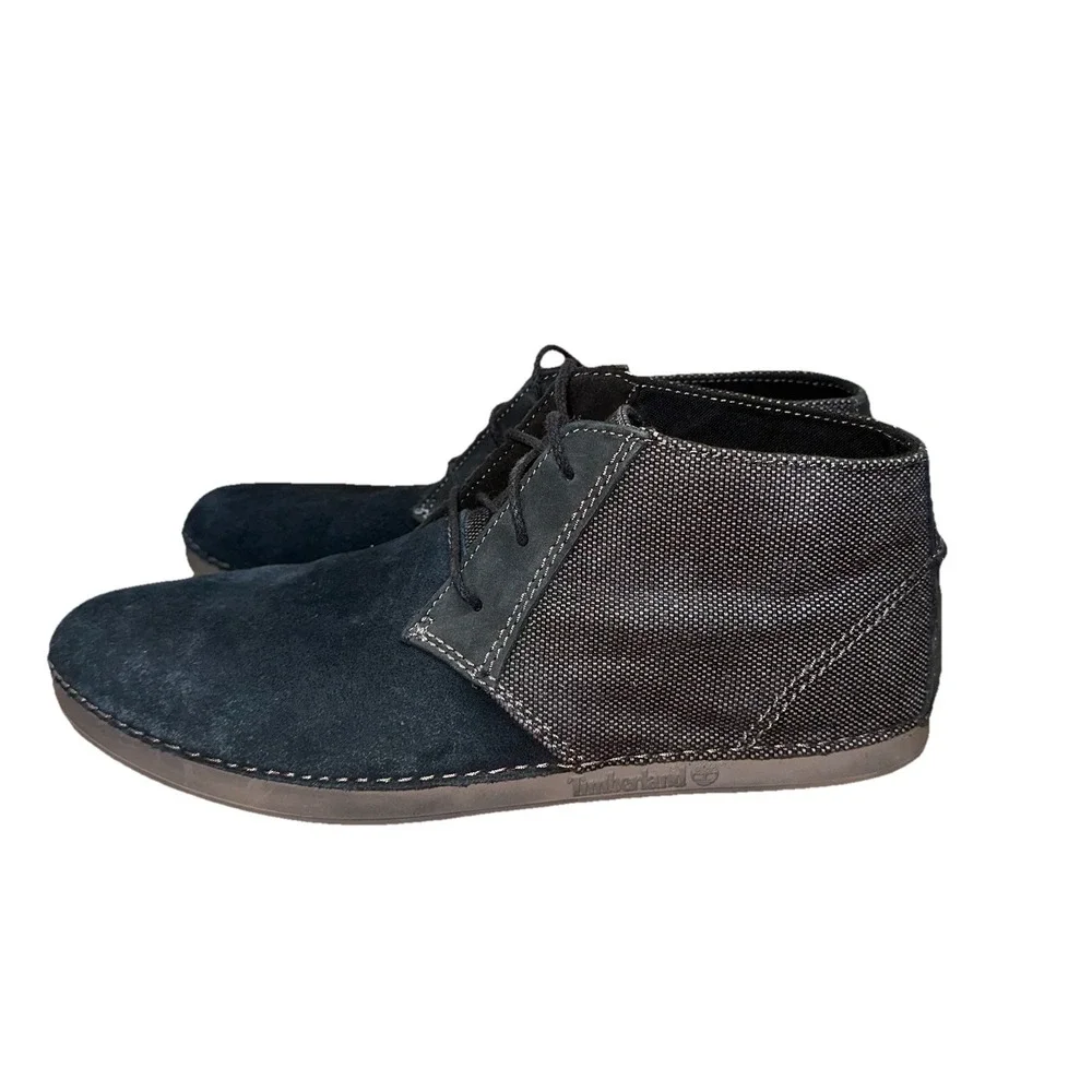 Timberland Ballard Chukka Boot Shoes Leather Two‎ Tone Blue Gray Men's 11.5